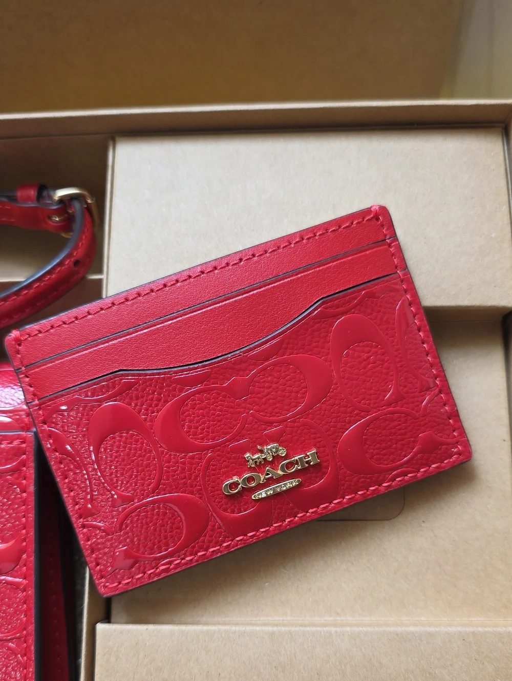 Coach  Anna Foldover Crossbody with Matching Card Case